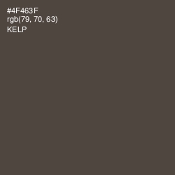 #4F463F - Kelp Color Image