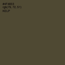 #4F4833 - Kelp Color Image
