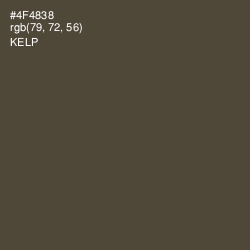 #4F4838 - Kelp Color Image