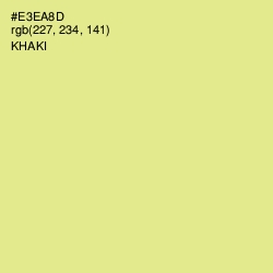 #E3EA8D - Khaki Color Image