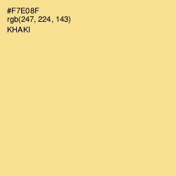#F7E08F - Khaki Color Image