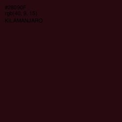 #28090F - Kilamanjaro Color Image