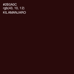 #2B0A0C - Kilamanjaro Color Image