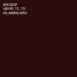 #2E0D0F - Kilamanjaro Color Image