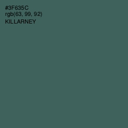 #3F635C - Killarney Color Image