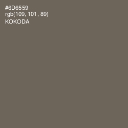 #6D6559 - Kokoda Color Image