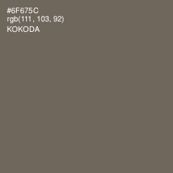#6F675C - Kokoda Color Image
