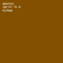 #834F00 - Korma Color Image
