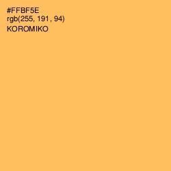#FFBF5E - Koromiko Color Image