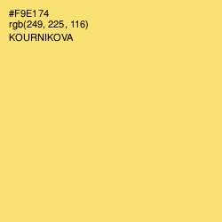 #F9E174 - Kournikova Color Image