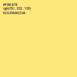 #FBE878 - Kournikova Color Image
