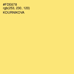 #FDE678 - Kournikova Color Image