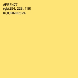 #FEE477 - Kournikova Color Image