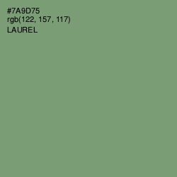 #7A9D75 - Laurel Color Image