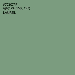#7C9C7F - Laurel Color Image