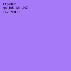 #A579F7 - Lavender Color Image