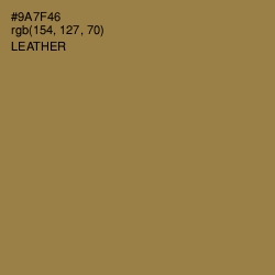 #9A7F46 - Leather Color Image