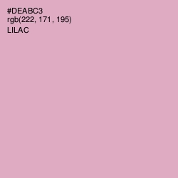 #DEABC3 - Lilac Color Image