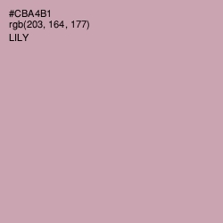 #CBA4B1 - Lily Color Image