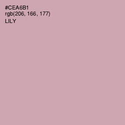 #CEA6B1 - Lily Color Image