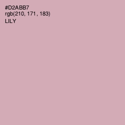 #D2ABB7 - Lily Color Image