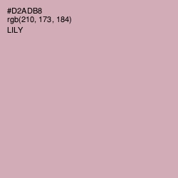 #D2ADB8 - Lily Color Image