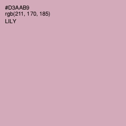 #D3AAB9 - Lily Color Image