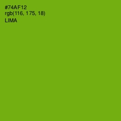 #74AF12 - Lima Color Image