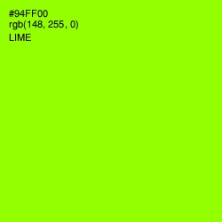 #94FF00 - Lime Color Image