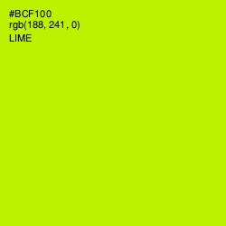 #BCF100 - Lime Color Image