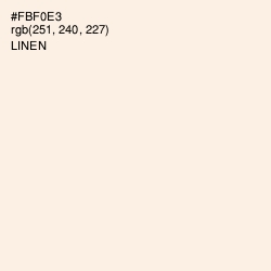 #FBF0E3 - Linen Color Image