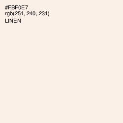 #FBF0E7 - Linen Color Image