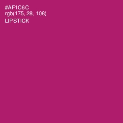 #AF1C6C - Lipstick Color Image