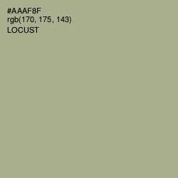 #AAAF8F - Locust Color Image