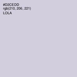 #D2CEDD - Lola Color Image