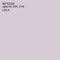 #D7CCD6 - Lola Color Image