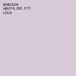#D8CAD9 - Lola Color Image
