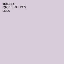 #D8CBD9 - Lola Color Image