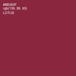 #8B263F - Lotus Color Image