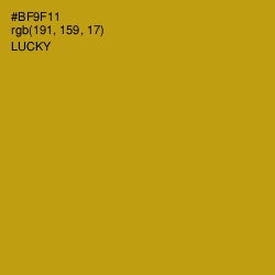#BF9F11 - Lucky Color Image