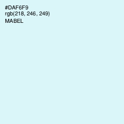 #DAF6F9 - Mabel Color Image