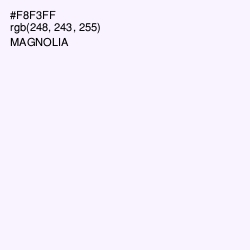 #F8F3FF - Magnolia Color Image