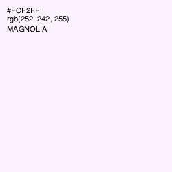 #FCF2FF - Magnolia Color Image