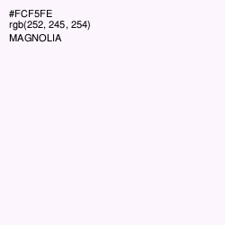 #FCF5FE - Magnolia Color Image