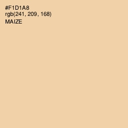 #F1D1A8 - Maize Color Image