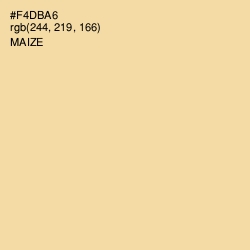 #F4DBA6 - Maize Color Image