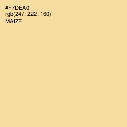 #F7DEA0 - Maize Color Image