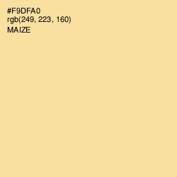 #F9DFA0 - Maize Color Image