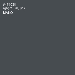 #474C51 - Mako Color Image