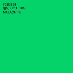 #03D368 - Malachite Color Image